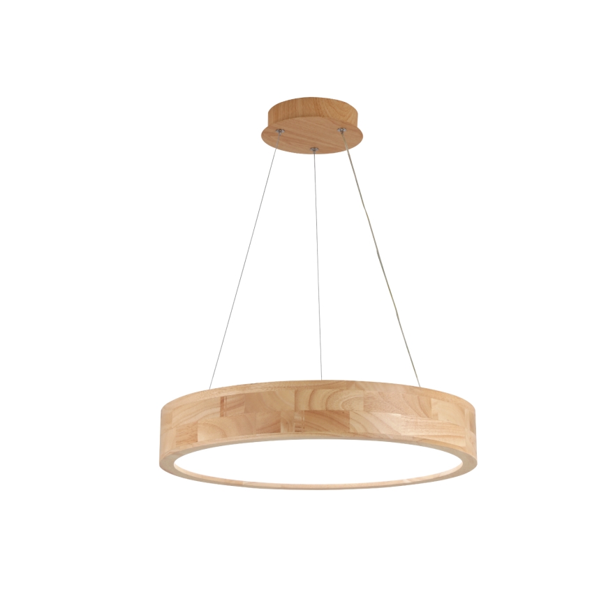 Brilagi - Lámpara colgante LED suspendida por cable FALCON WOOD LED/30W/230V 3000/4000/6000K, Ø 45 cm, madera