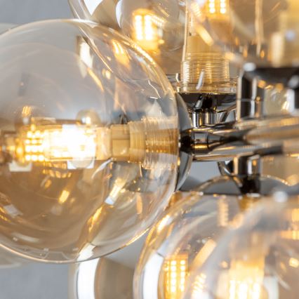 Brilagi - Lámpara colgante LED MILLA con cable 10xG9/3W/230V, negro cromado/dorado