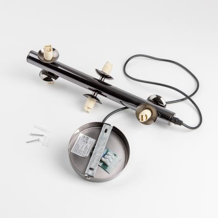 Brilagi - Lámpara colgante LED MILLA con cable, 6xG9/3W/230V, negro cromado/blanco