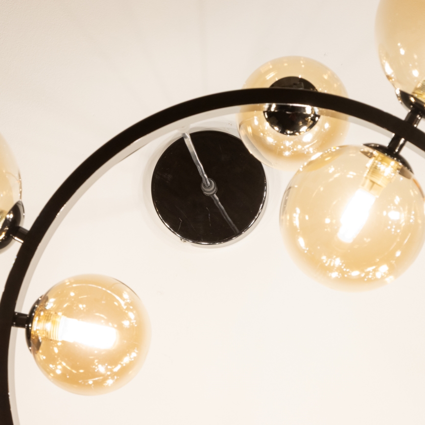 Brilagi - Lámpara colgante LED MILLA con cables 15xG9/3W/230V negro cromado/dorado