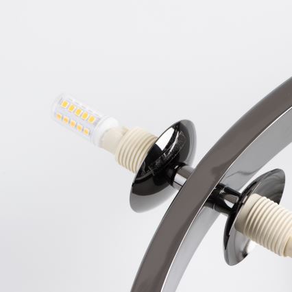 Brilagi - Lámpara colgante LED MILLA con cables 15xG9/3W/230V negro cromado/dorado