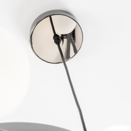 Brilagi - Lámpara colgante LED MILLA, suspendida en cable, 15xG9/3W/230V, negro cromado/blanco