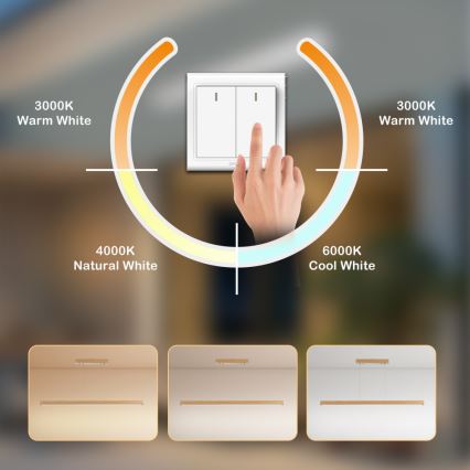 Brilagi - Lámpara colgante LED OAK LED/30W/230V 3000/4500/6000K roble