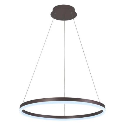 Brilagi - Lámpara colgante LED regulable suspendida por cable CIRCLE LED/42W/230V 3000-6500K Ø 60 cm marrón + mando a distancia