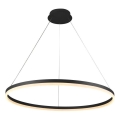 Brilagi - Lámpara colgante LED regulable con cable CIRCLE LED/55W/230V 3000–6500K Ø 80 cm negra + mando a distancia