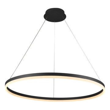 Brilagi - Lámpara colgante LED regulable con cable CIRCLE LED/55W/230V 3000–6500K Ø 80 cm negra + mando a distancia
