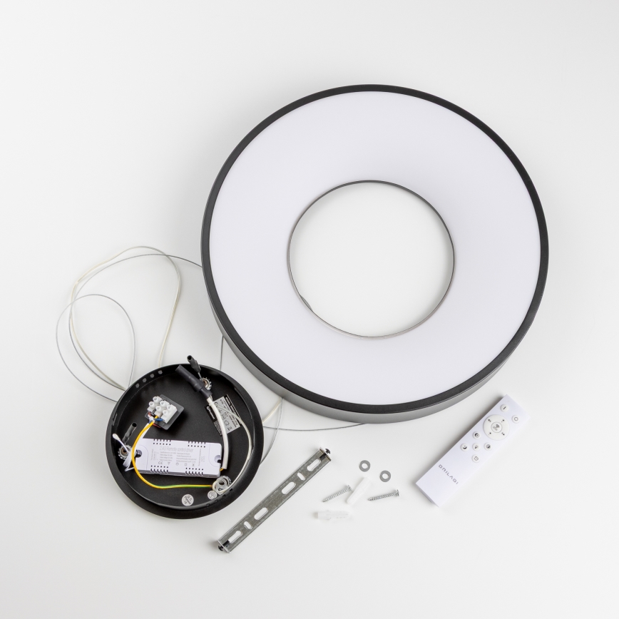 Brilagi - Lámpara colgante LED regulable con cable FALCON II LED/67W/230V 3000-6500K diámetro 40 cm negra + mando a distancia