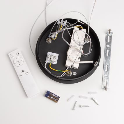 Brilagi - Lámpara colgante LED regulable con cable FALCON LED/80W/230V 3000-6500K diámetro 60 cm negro + mando a distancia