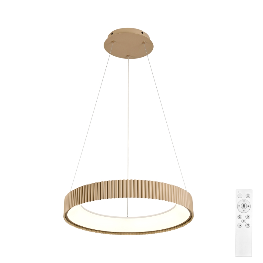Brilagi - Lámpara colgante LED regulable suspendida por cable FALCON MODERN LED/30W/230V 3000-6500K 40 cm beige + mando a distancia