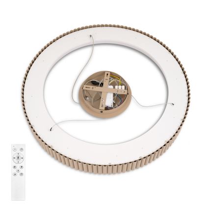 Brilagi - Lámpara colgante LED regulable con cable FALCON MODERN LED/54W/230V 3000-6500K diámetro 60 cm beige + control remoto
