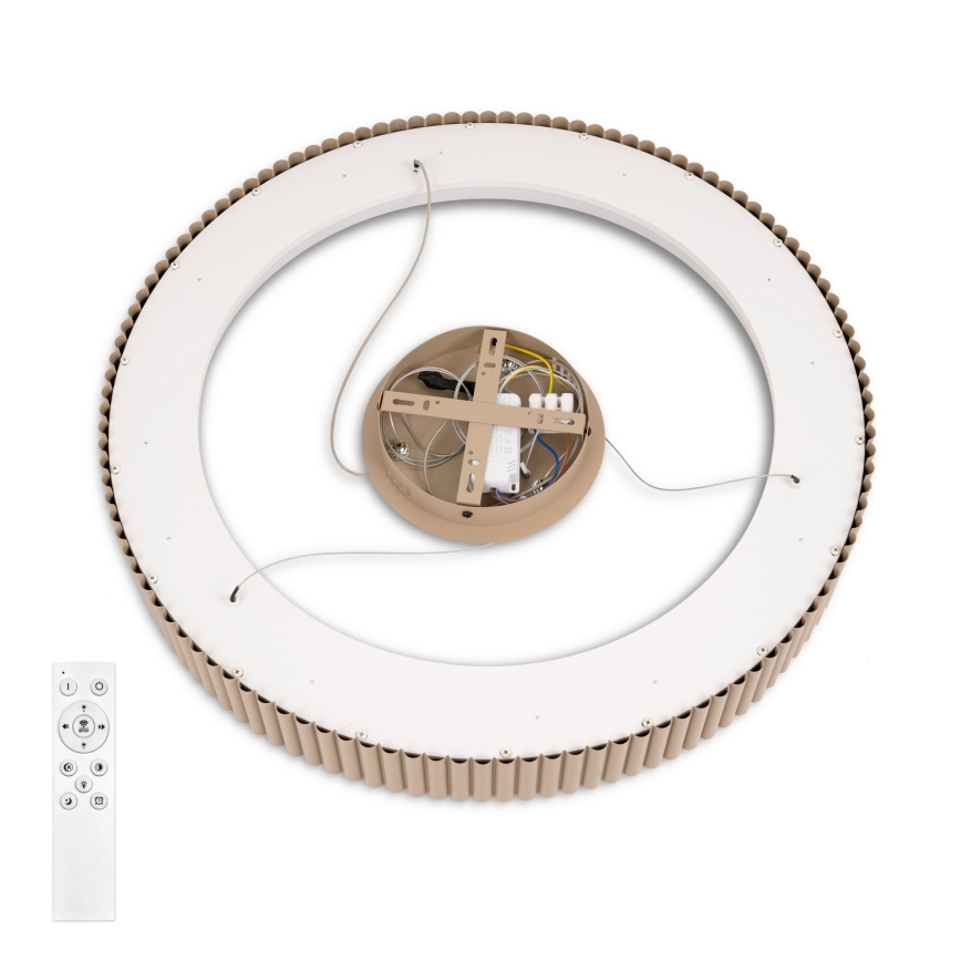 Brilagi - Lámpara colgante LED regulable con cable FALCON MODERN LED/54W/230V 3000-6500K diámetro 60 cm beige + control remoto