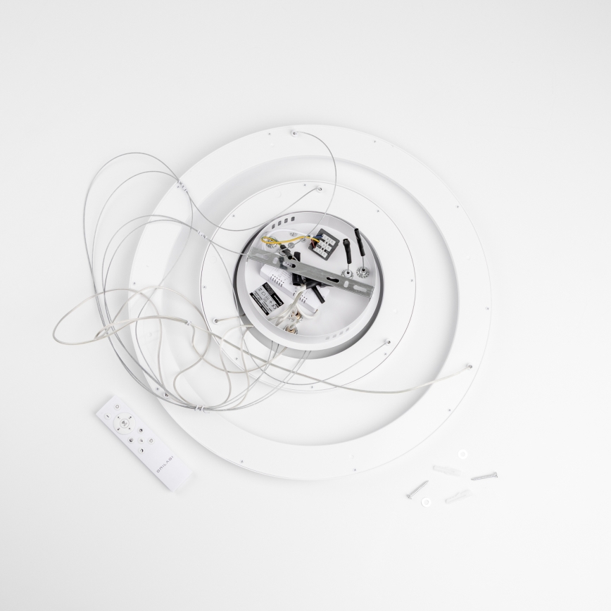 Brilagi - Lámpara colgante LED regulable suspendida por cable FALCON SLIM LED/68W/230V 3000-6500K, diámetro 50 cm, color blanco, con mando a distancia