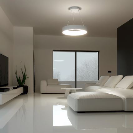 Brilagi - Lámpara colgante LED regulable con cable FALCON LED/40W/230V 3000-6500K Ø 45 cm blanca + mando a distancia