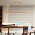 Brilagi - Lámpara colgante LED regulable con cable OAK SMART LED/30W/230V Wi-Fi Tuya acabado en roble + mando a distancia
