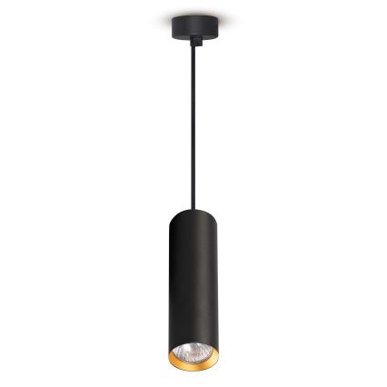 Brilagi - Lámpara colgante LED RGBW regulable de cable SELE 1xGU10/6W/230V 3000K negro/dorado
