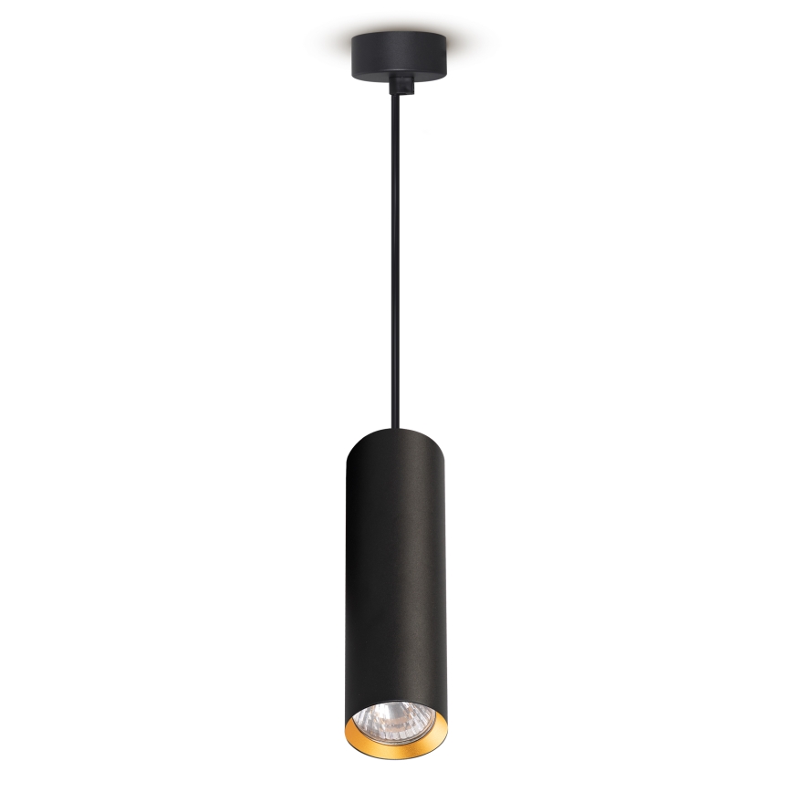 Brilagi - Lámpara colgante LED RGBW regulable de cable SELE 1xGU10/6W/230V 3000K negro/dorado