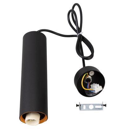 Brilagi - Lámpara colgante LED RGBW regulable de cable SELE 1xGU10/6W/230V 3000K negro/dorado
