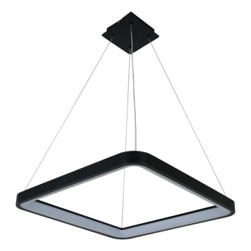 Brilagi - Lámpara colgante LED regulable con suspensión por cable FALCON SLIM LED/50W/230V 3000-6500K 50x50 cm negra + mando a distancia