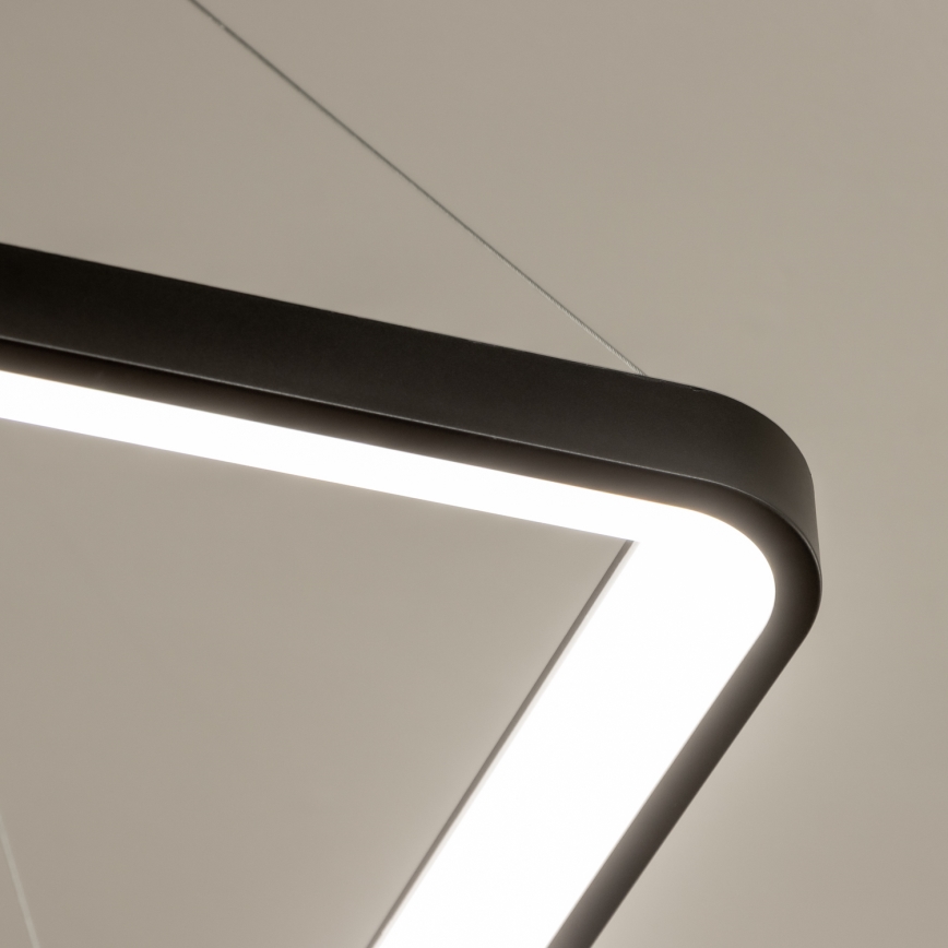 Brilagi - Lámpara colgante LED regulable FALCON SLIM LED/50W/230V 3000-6500K 50x50 cm negra + mando a distancia