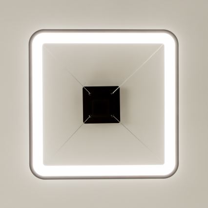 Brilagi - Lámpara colgante LED regulable FALCON SLIM LED/50W/230V 3000-6500K 50x50 cm negra + mando a distancia