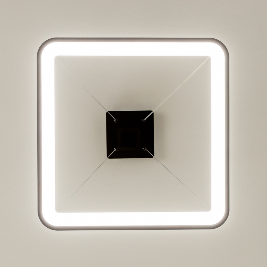 Brilagi - Lámpara colgante LED regulable FALCON SLIM LED/50W/230V 3000-6500K 50x50 cm negra + mando a distancia