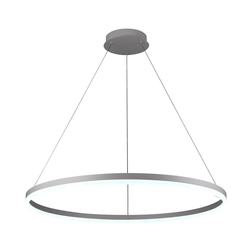 Brilagi - Lámpara colgante LED regulable con cable CIRCLE LED/55W/230V 3000-6500K diámetro 80 cm blanca + mando a distancia