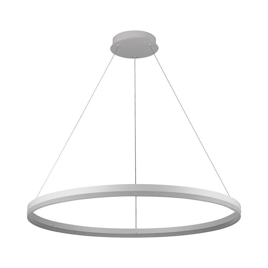 Brilagi - Lámpara colgante LED regulable con cable CIRCLE LED/55W/230V 3000-6500K diámetro 80 cm blanca + mando a distancia