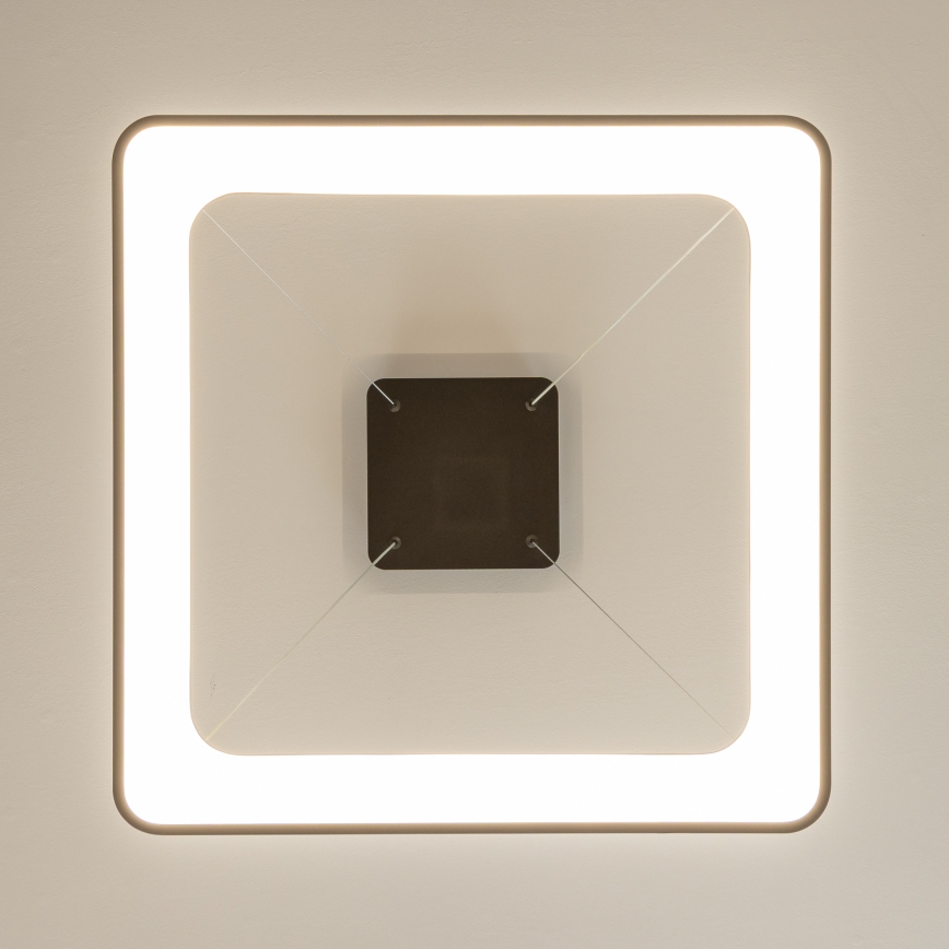 Brilagi - Lámpara colgante LED regulable con cable FALCON II LED/125W/230V 3000-6500K 60x60 cm negra + mando a distancia