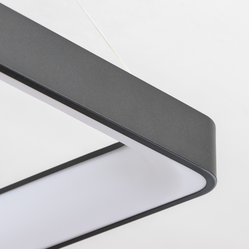 Brilagi - Lámpara colgante LED regulable con cable FALCON II LED/125W/230V 3000-6500K 60x60 cm negra + mando a distancia