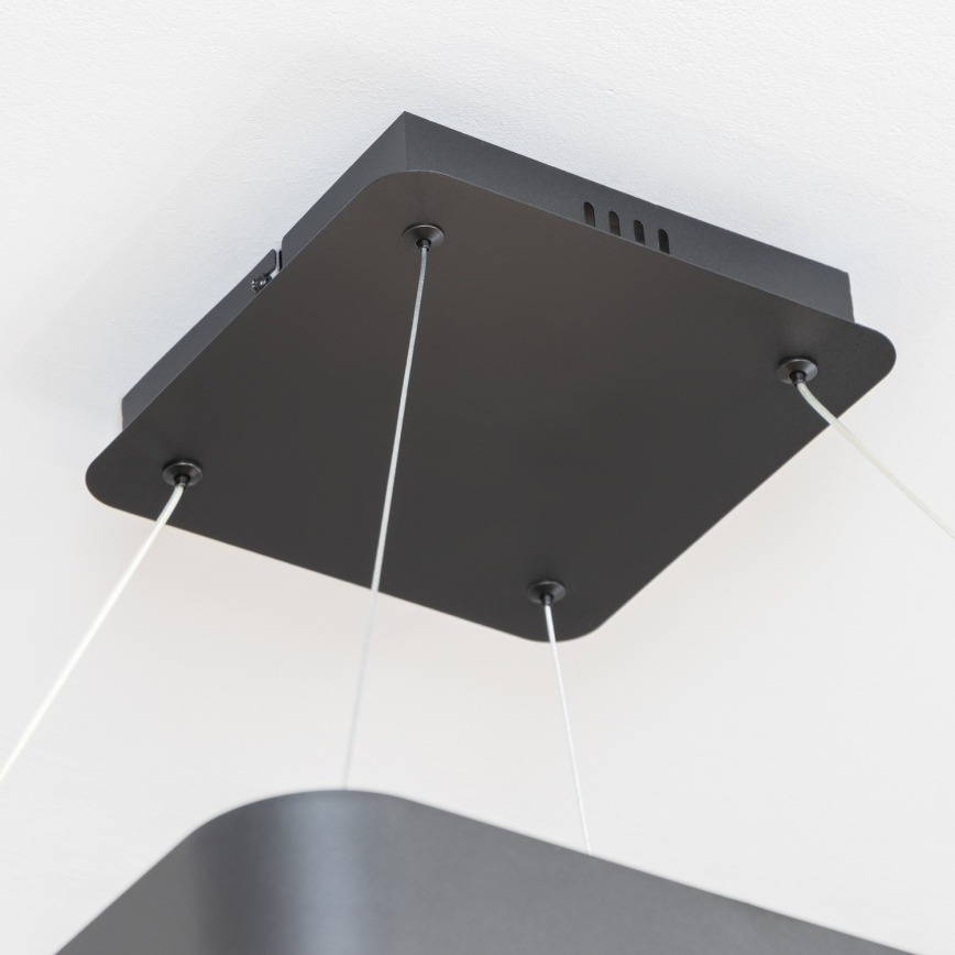 Brilagi - Lámpara colgante LED regulable con cable FALCON II LED/125W/230V 3000-6500K 60x60 cm negra + mando a distancia