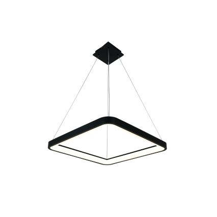 Brilagi - Lámpara colgante LED regulable con suspensión por cable FALCON SLIM LED/50W/230V 3000-6500K 50x50 cm negra + mando a distancia
