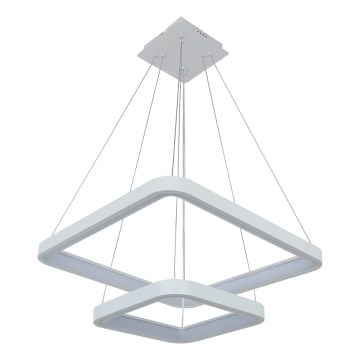 Brilagi - Lámpara colgante LED regulable en cable FALCON SLIM LED/78W/230V 3000-6500K 50x50 cm blanca + mando a distancia