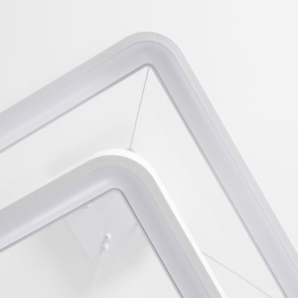 Brilagi - Lámpara colgante LED regulable FALCON SLIM LED/78W/230V 3000-6500K 50x50 cm blanca + mando a distancia