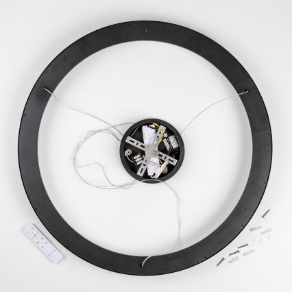 Brilagi - Lámpara colgante regulable en cable FALCON II LED/108W/230V 3000-6500K Ø 80 cm negra + mando a distancia