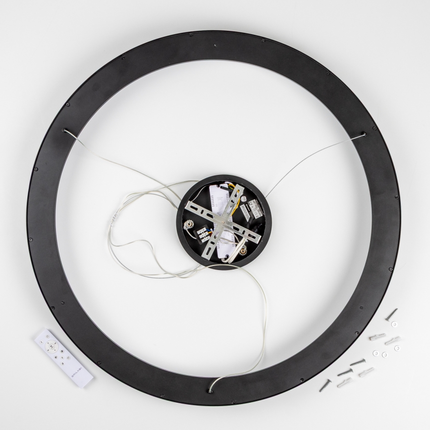 Brilagi - Lámpara colgante regulable en cable FALCON II LED/108W/230V 3000-6500K Ø 80 cm negra + mando a distancia