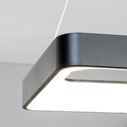 Brilagi - Lámpara colgante LED regulable suspendida en cable FALCON II LED/80W/230V 3000-6500K 40x40 cm negra + mando a distancia