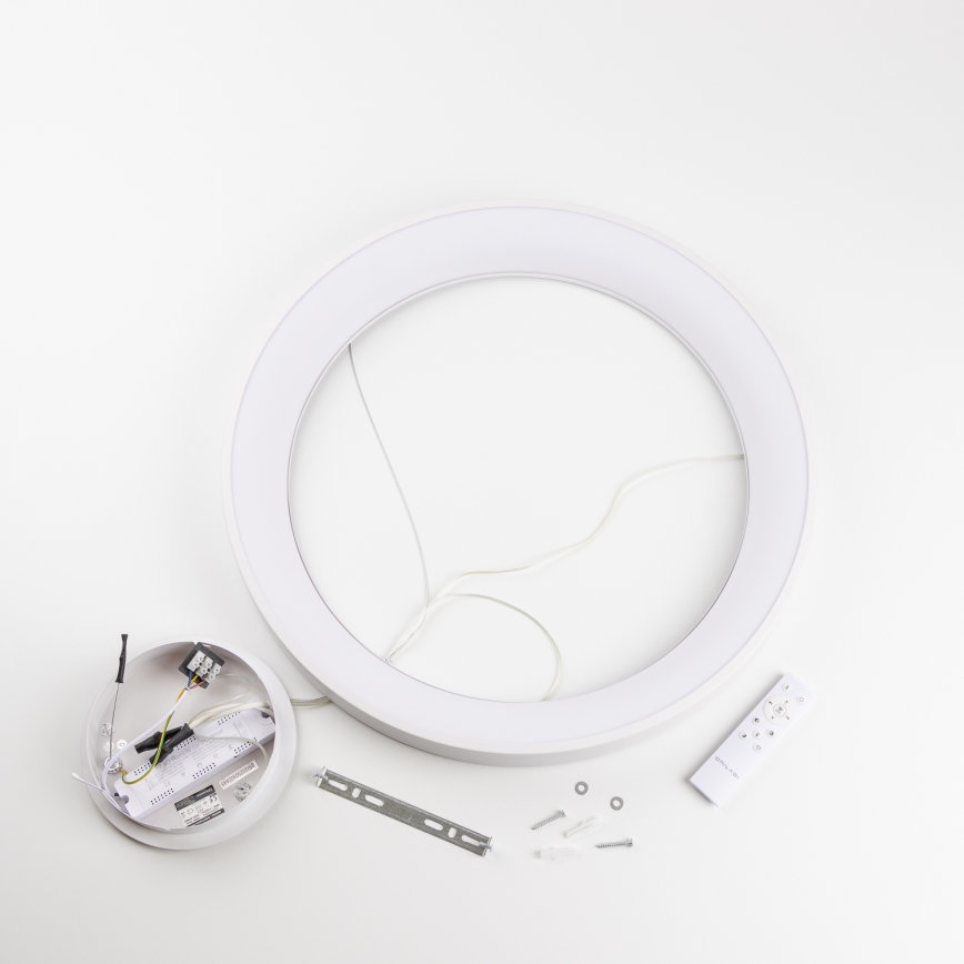 Brilagi - Lámpara colgante LED regulable FALCON II LED/99W/230V 3000-6500K Ø 60 cm color blanco + control remoto