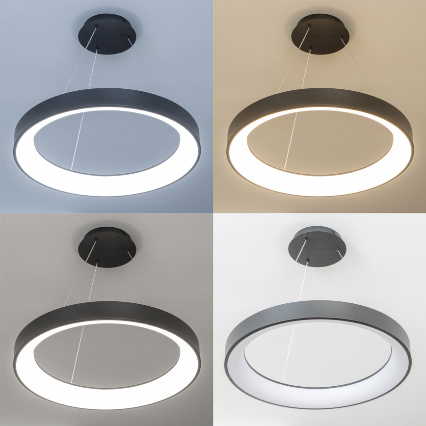 Brilagi - Lámpara colgante LED regulable con cable FALCON II LED/99W/230V 3000–6500K Ø 60 cm negra + mando a distancia