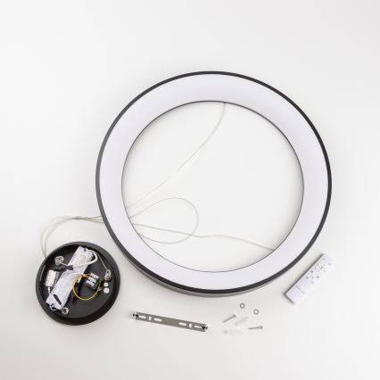 Brilagi - Lámpara colgante LED regulable con cable FALCON II LED/99W/230V 3000–6500K Ø 60 cm negra + mando a distancia