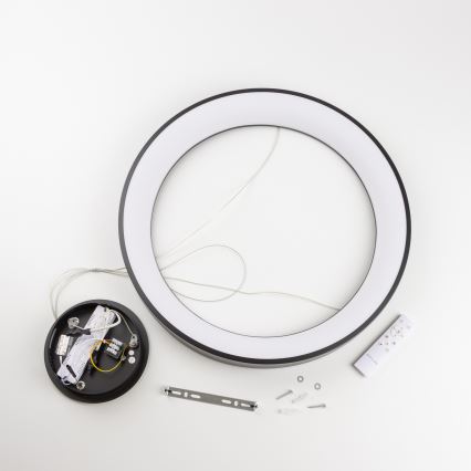 Brilagi - Lámpara colgante LED regulable con cable FALCON II LED/99W/230V 3000-6500K Ø 60 cm negra + mando a distancia