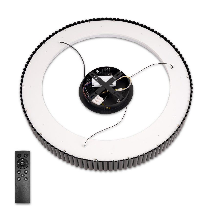 Brilagi - Lámpara colgante LED regulable suspendida por cable FALCON MODERN LED/54W/230V 3000-6500K diámetro 60 cm negra + mando a distancia