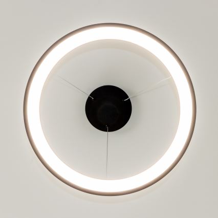 Brilagi - Lámpara colgante LED regulable con cable FALCON SLIM LED/42W/230V 3000-6500K Ø 50 cm negra + mando a distancia