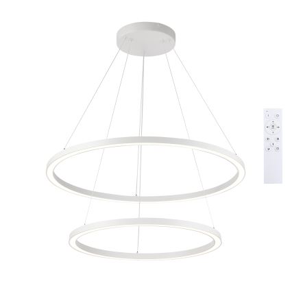 Brilagi - Lámpara colgante LED regulable con cable PORTOFINO LED/98W/230V 3000-6000K diámetro 80 cm blanca + control remoto