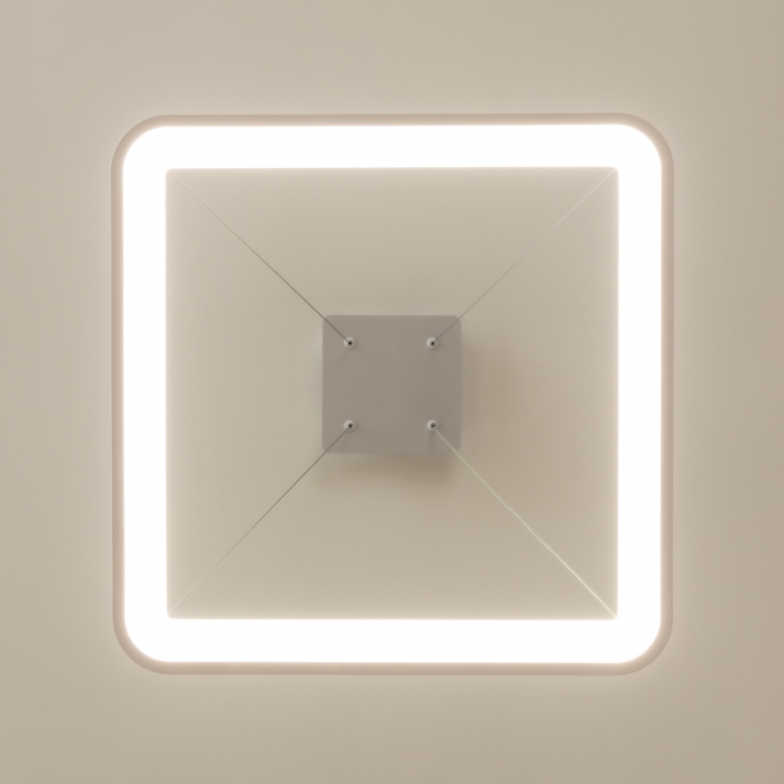 Brilagi - Lámpara colgante LED regulable FALCON SLIM LED/50W/230V 3000-6500K 50x50 cm blanca + control remoto