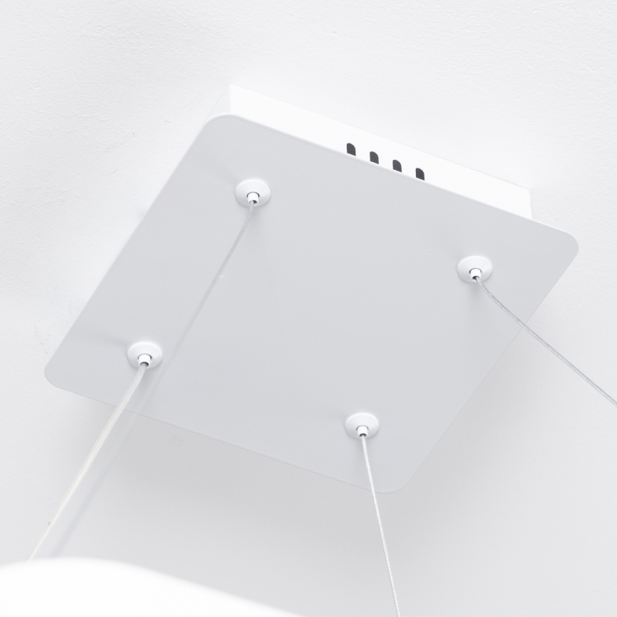 Brilagi - Lámpara colgante LED regulable FALCON SLIM LED/50W/230V 3000-6500K 50x50 cm blanca + control remoto