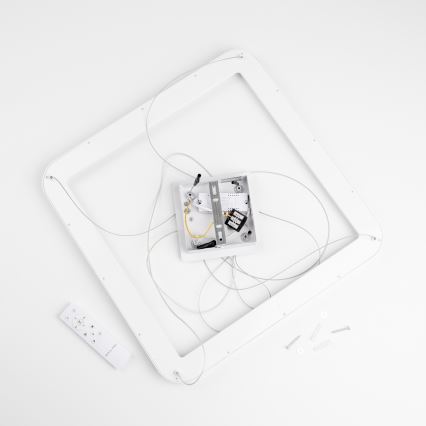 Brilagi - Lámpara colgante LED regulable FALCON SLIM LED/50W/230V 3000-6500K 50x50 cm blanca + control remoto