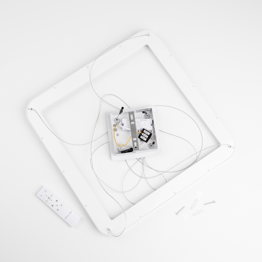 Brilagi - Lámpara colgante LED regulable FALCON SLIM LED/50W/230V 3000-6500K 50x50 cm blanca + control remoto