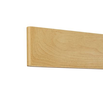 Brilagi - Lámpara colgante LED regulable suspendida por cable SLIMLINE LED/40W/230V 3000-6000K acabado en roble + mando a distancia
