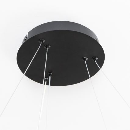 Brilagi - Lámpara colgante LED regulable FALCON SLIM LED/68W/230V 3000-6500K Ø 50 cm negra + control remoto