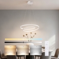 Brilagi - Lámpara colgante LED regulable TWISTER con cable de suspensión, 48 W, 230 V, 3000–6000 K, Ø 50 cm, blanca + mando a distancia